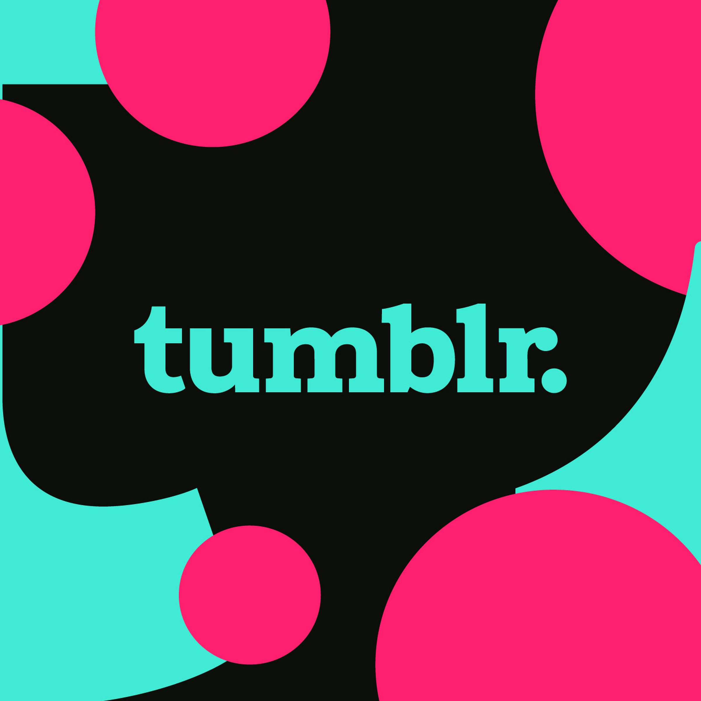 Illustration featuring the Tumblr wordmark logo